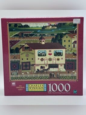 Vintage 1989 Charles Wysocki’s Americana 1000 Piece Puzzle Amish Friends MB New